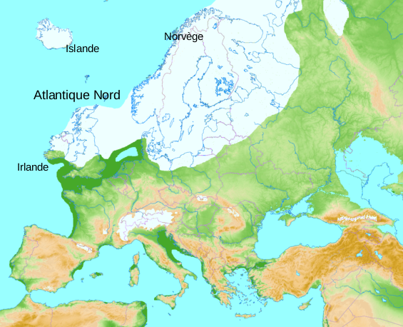 Glaciation maximum du Würm en Eurasie